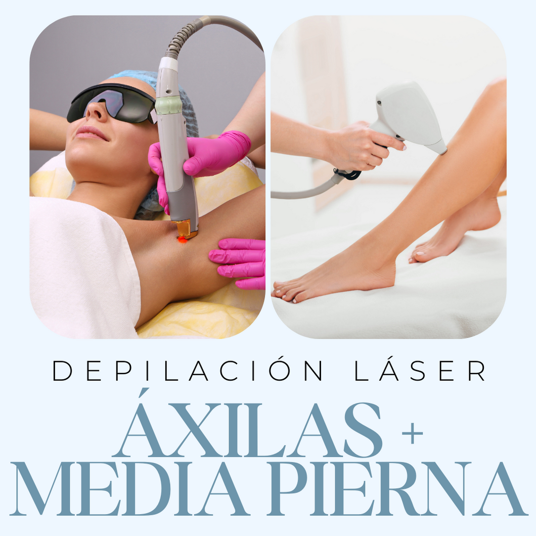 Depilación Láser - AXILA + MEDIA PIERNA